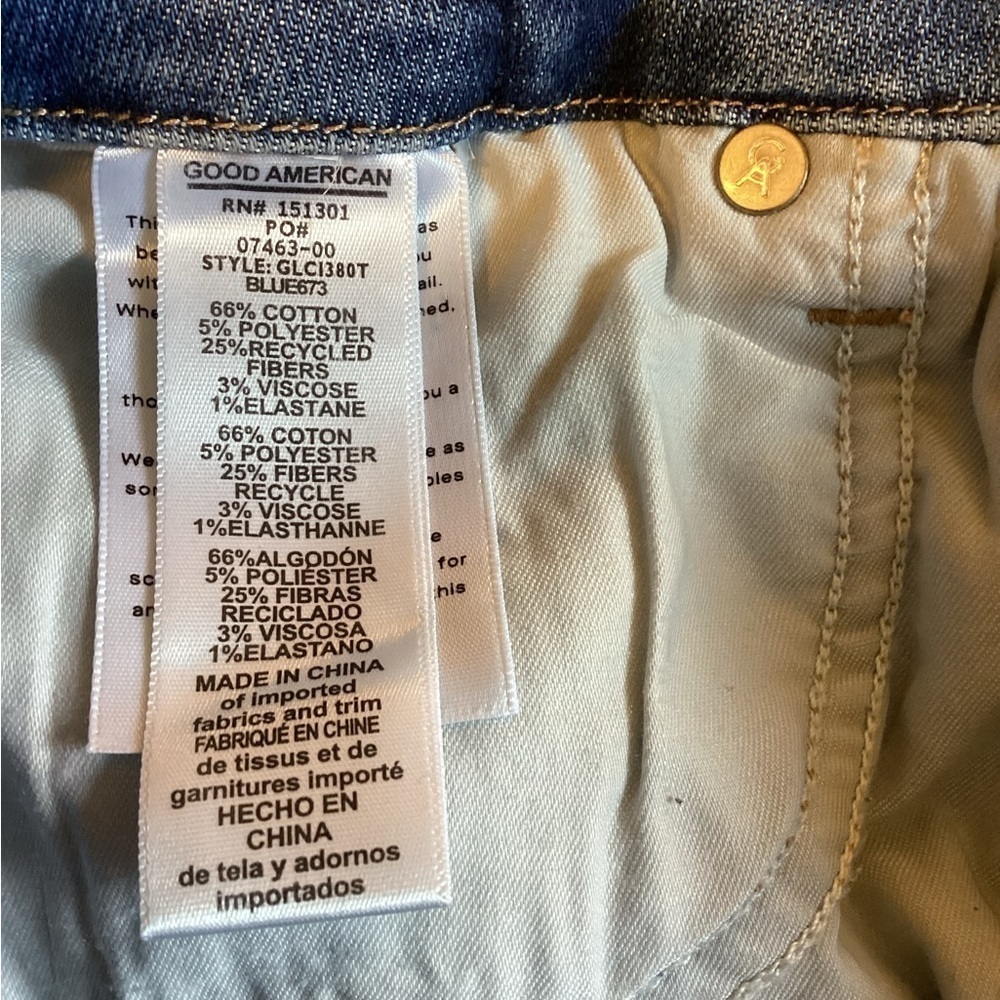 NWT Good American Size 12/31 Good Legs Stovepipe Jeans‎ - Picture 7 of 7